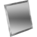 Квадратная зеркальная серебряная плитка с фацетом 10 мм