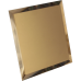 Квадратная зеркальная бронзовая матовая плитка с фацетом 10 мм