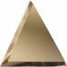 Треугольная зеркальная бронзовая плитка с фацетом 10 мм