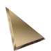Треугольная зеркальная бронзовая плитка с фацетом 10 мм
