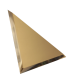 Треугольная зеркальная бронзовая матовая плитка с фацетом 10 мм