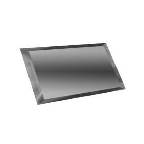 Прямоугольная зеркальная графитовая плитка с фацетом 10 мм