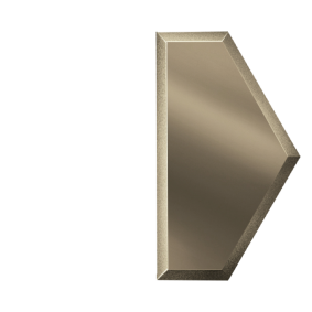 Зеркальная бронзовая плитка "ПОЛУСОТА"(у) с фацетом 10 мм