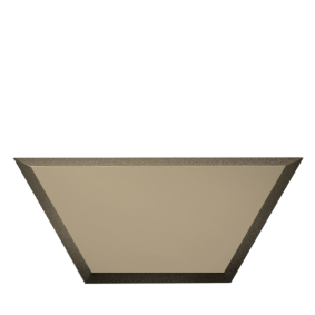 Зеркальная бронзовая матовая плитка "ПОЛУСОТА" (п) с фацетом 10 мм