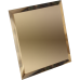 Квадратная зеркальная бронзовая плитка с фацетом 10 мм
