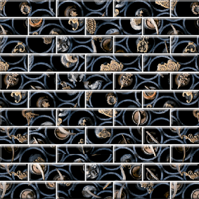 Мозайка стеклянная «КЛАССИКА» с чипом 849*25 мм МСК-006/1 300*300 мм